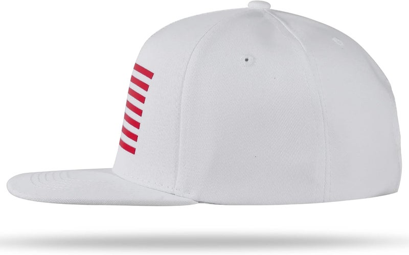 UALON Baseball Cap, Snapback Trucker Hat for Men & Women with American Flag and Adjustable, Breathable Mesh, Flat Bill Hats - Image 4